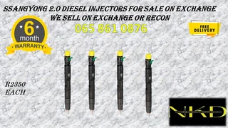 Ssangyong 2.0 Diesel Injectors For Sale On Exchange With 6 Months Warranty