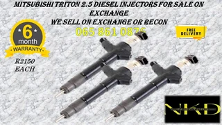 Mitsubishi Triton 2.5 Diesel Injectors For Sale On Exchange Or To Recon With Warranty
