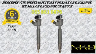 Mercedes Benz Vito Diesel Injectors For Sale Or To Recon