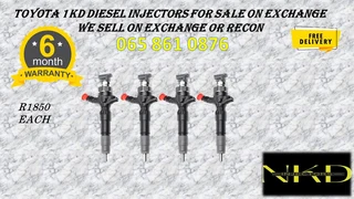 Toyota 1kd Diesel Injectors For Sale Or To Recon