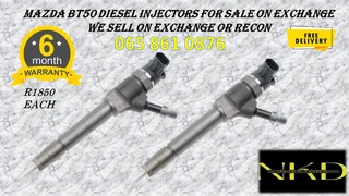 Mazda Bt50 Diesel Injectors For Sale On Exchange Or To Recon With Warranty