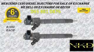 Mercedes C220 Diesel Injectors For Sale Or To Recon