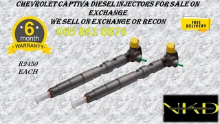 Chevrolet Captiva Diesel Injectors For Sale On Exchange With 6 Months Warranty