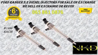 Ford Ranger 3.2 Diesel Injectors For Sale On Exchange With 6 Months Warranty