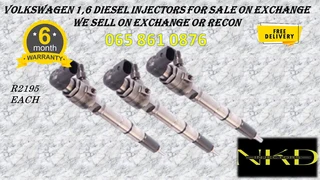Volkswagen 1.6 Diesel Injectors For Sale On Exchange Or To Recon