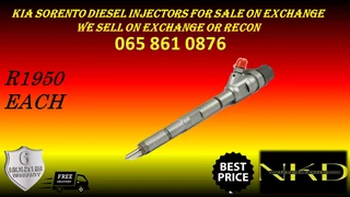 Kia Sorento Diesel Injectors For Sale Or To Recon