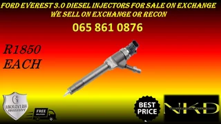 Ford Everest (3.0/bt50) Diesel Injectors For Sale On Exchange Or To Recon With Warranty