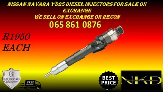 Nissan Navara Yd25 Diesel Injectors For Sale On Exchange With 6 Months Warranty
