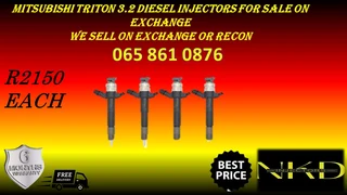 Mitsubishi Triton 3.2 Diesel Injectors For Sale On Exchange Or To Recon With Warranty