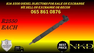 Kia 2500 Diesel Injectors For Sale Or To Recon