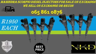 Mahindra Scorpio Diesel Injectors For Sale On Exchange Or To Recon With 6 Months Warranty