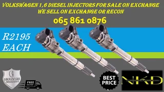 Volkswagen 1.6 Diesel Injectors For Sale On Exchange Or To Recon With Warranty
