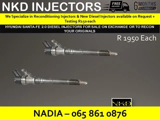 Hyundai Santa Fe 2l Diesel Injectors For Sale On Exchange Or To Recoon With Warranty