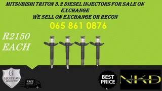 Mitsubishi Triton 3.2 Diesel Injectors For Sale On Exchange Or To Recon With Warranty