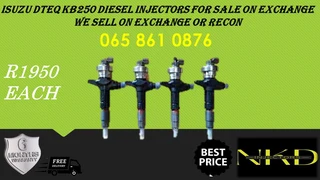 Isuzu Dteq Kb250 Diesel Injectors For Sale On Exchange Or To Recon With 6 Months Warranty