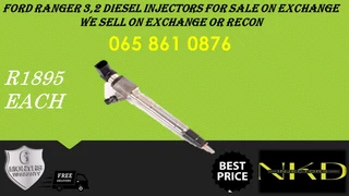 Ford Ranger 3.2 Diesel Injectors For Sale On Exchange Or To Recon With 6 Months Warranty