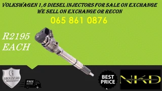 Volkswagen 1.6 Diesel Injectors For Sale On Exchange Or To Recon