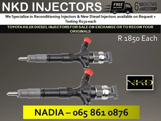 Toyota Hilux Diesel Injectors For Sale On Exchaneg With 6 Months Warranty