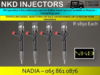 Toyota 2kd Diesel Injectors For Sale On Exchange With 6 Months Warranty