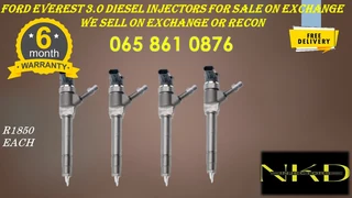 Ford Everest (3.0/bt50) Diesel Injectors For Sale On Exchange Or To Recon With Warranty