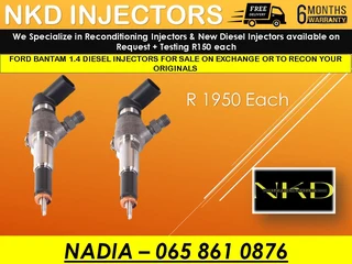 Ford Bantam 1.4 Diesel Injectors For Sale On Exchange With 6 Months Warranty