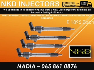 Ford Ranger 3.2 Diesel Injectors For Sale On Exchange Or To Recon With Warranty