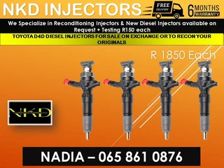 Toyota D4d Diesel Injectors For Sale Or To Recon