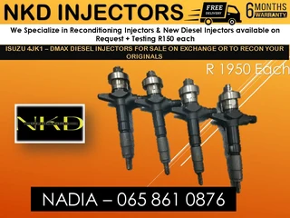 Isuzu 4jk1 - Dmax - Dteq Diesel Injectors For Sale On Exchange Or To Recon With Warranty