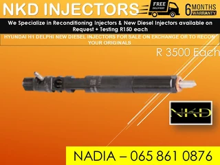 Hyundai Delphi New Diesel Injectors For Sale On Exchange Or To Recon With Warranty