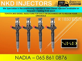 Toyota 2kd Diesel Injctors For Sale On Exchange With 6 Months Warranty