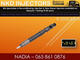 Gwm 2.0 Diesel Injectors For Sale On Exchange Or To Recon