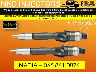 Nissan Navara Yd25 Diesel Injectors For Sale On Exchange Or To Recon With Warranty
