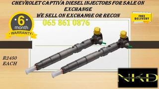 Chevrolet Captiva Diesel Injectors For Sale On Exchange Or To Recon With 6 Months Warranty