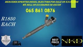 MERCEDES BENX SPRINTER DIESEL INJECTORS FOR SALE ON EXCHANGE OR TO RECON