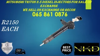 Mitsubishi Triton 2.5 Diesel Injectors For Sale On Exchange With Warranty