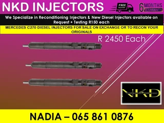 Mercedes C270 Diesel Injectors For Sale Or To Recon