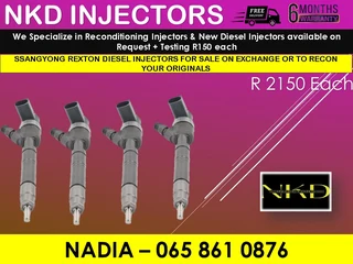 Ssangyong Rexton Diesel Injectors For Sale Exchange With 6 Months Warranty