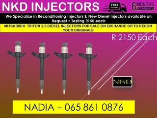 Mitsubishi Triton 2.5 Diesel Injectors For Sale On Exchange