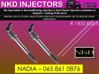 Mazda Cx5 2.2 Bk Diesel Injectors For Sale On Exchange Or To Recon