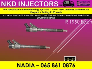 Hyundai Santa Fe 2l Diesel Injectors For Sale On Exchange Or To Recon With Warranty