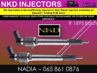 Ford Ranger T6 Diesel Injectors For Sale On Exchaneg Or To Recon With Warranty
