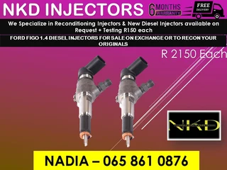 Ford Figo 1.4 Diesel Injectors For Sale On Exchange With 6 Months Warranty