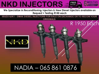 Isuzu 4jk1 - Dmax - Dteq Diesel Injectors For Sale On Exchange Or Ot Recon With Warranty