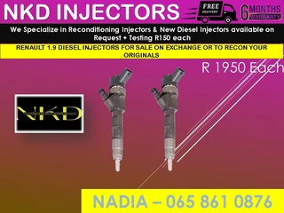 Renault 1.9 Diesel Injectors For Sale On Exchange Or To Recon