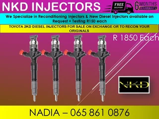 Toyota 2kd Diesel Injectors For Sale Or To Recon