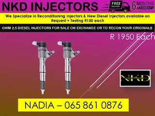 Gwm 2.5l Diesel Injectors For Sale On Exchange Or To Recon