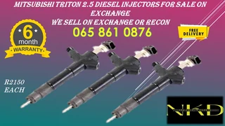 Mitsubishi Triton 2.5 Diesel Injectors For Sale On Exchange Or To Recon With Warranty