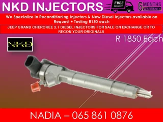 Jeep Grand Cherokee 2.7 Diesel Injectors For Sale On Exchange With 6 Months Warranty
