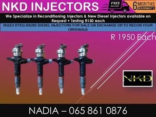 Isuzu Dtec Kb250 Diesel Injectors For Sale On Exchange Or To Recon Wih Warranty