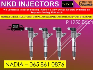 Gwm 2.8l Diesel Injectors For Sale On Exchange With 6 Months Warranty